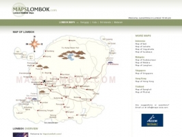 Maps Lombok - Lombok Tourist Maps