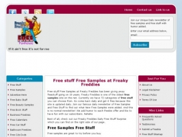 Free Stuff Free Samples at Freaky Freddies