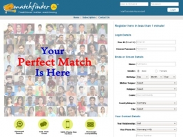 Matchfinder matrimonial for Indian Brides and Grooms