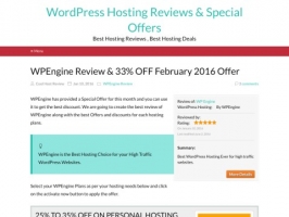 Hosting Coupons for WPEngine by CoolHostReview