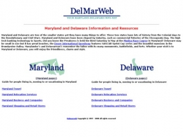 DelMarWeb - Maryland and Delaware Info Net