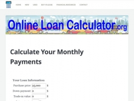 Online Auto Loan Calculator