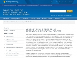 WVU Tree Fruit Research and Education Center