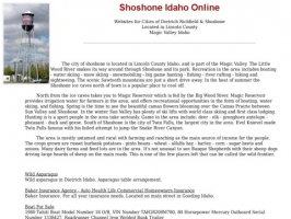 Shoshone Idaho Online