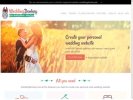 WeddingDonkey Personal Wedding Websites