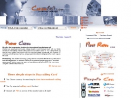 Prepaid calling cards on CardsBell.com