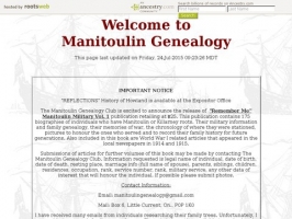 Manitoulin Genealogy