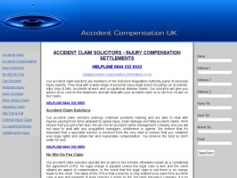 Accident Compensation Claim Solicitors UK