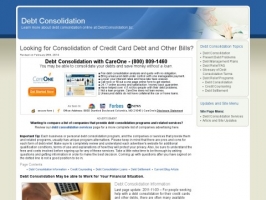 Debt Consolidation: Credit Card Debt