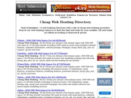 Web Hosting Directory - Host Submission