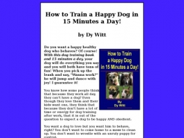 How to Train a Happy Dog in 15 Minutes a Day!