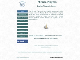 Miracle Players - theatre in English in Rome, Ital