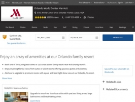 Marriott Orlando Hotel Accommodations Near Disney