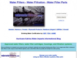 Water Filters, Water Filtration Parts