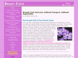 Getting  Rid of Breast Cysts