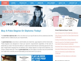 Great Diplomas: Fake College Degree
