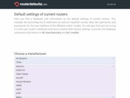 routerdefaults.org - Default Router Settings