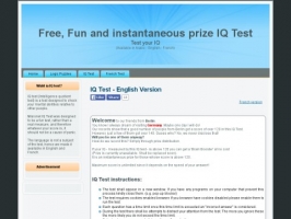 IQ Test, Free, Fun and unlimited prizes