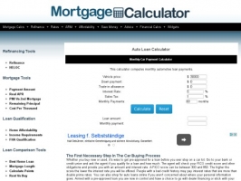 Mortgage Calculator and Car Payment Calculator