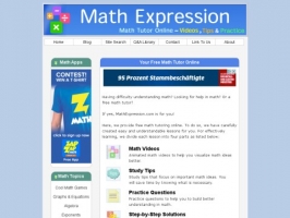 Math Expression: Free Math Tutor Online