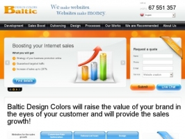Web design studio Baltic Design Colors - web site 