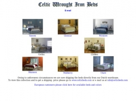 Celtic Wrought Iron Beds