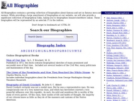 All Biographies Online Biographies