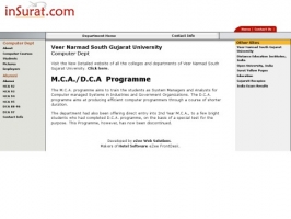 South Gujarat University Department of Computer Sc