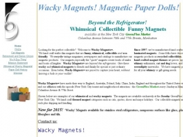 Wacky Magnets, Bookmarks & Magnetic Paper Dolls
