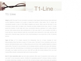 T1 line cost and speed comparison at Best-T1-Line.