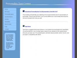 Personality Test Center
