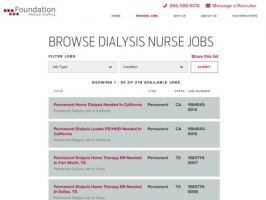 Foundation Medical Staffing: Dialysis Nursing Jobs