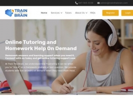 TraintheBrain Online Tutoring | Homework Help Online | Live 