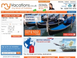 My Vacations -- UK based online travel agent